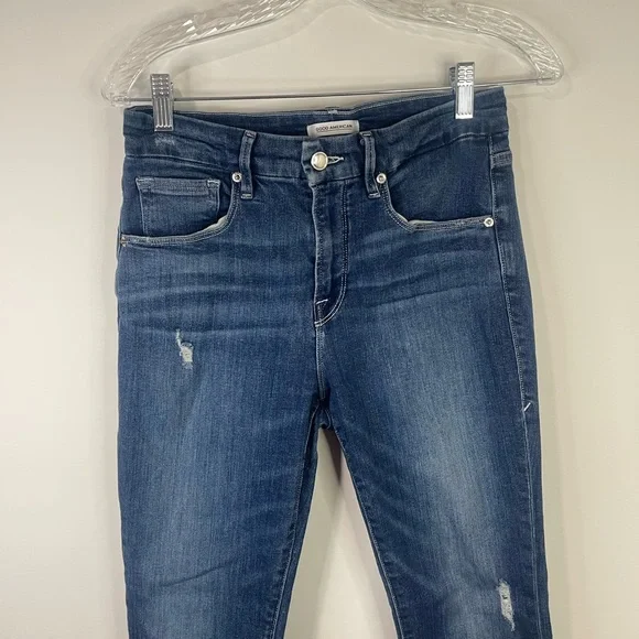 Good American Dark Blue Skinny Jeans - Picture 2 of 10